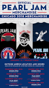 Pearl Jam Wrigley Field Official Merch Info