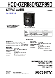 Then after power reset, try to hold . Sony Mhc Gzr88d Mhc Gzr99d Service Manual Free Download