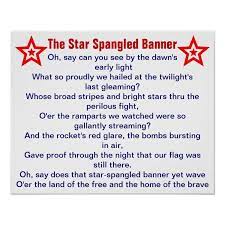 The Star Spangled Banner Poster Zazzle Com In 2021 Star Spangled Banner American Anthem Lyrics Star Spangled