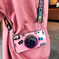 3d Retro Camera Case For Samsung Galaxy With Lanyard Stand Labonni Iphone Samsunggalaxy Cover Cases Camera Cu Camera Case Camera Phone Cool Phone Cases