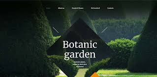 Botanic Garden Website Header Design Header Design Website Header