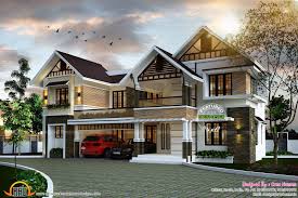 Sloping Roof Cute Home Plan Kerala Design And Floor Plans Block House Qld Samples Sloping Lot House Plan Kerala House Design House Designs Exterior