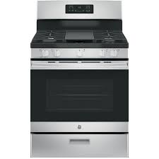 Check spelling or type a new query. Ge 30 Freestanding Gas Range With 5 Sealed Burners Griddle 5 0 Cu Ft Single Oven Broiler Drawer Stainless Steel Pcrichard Com Jgbs66rekss
