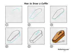 How To Draw A Coffin - Helloartsy