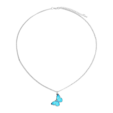Butterfly Chain Necklace In 2021 Butterfly Pendant Necklace Butterfly Pendant Necklace