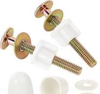 Paquete de 2 tornillos para asiento de inodoro para la mayoría de los  asientos de inodoro de montaje superior, más 2 unidades universales de  forma ...
