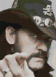 Portrait Of Lemmy Kilmister Counted Cross Stitch Pattern Motorhead Cross Stitch Patterns Stitch Patterns Counted Cross Stitch