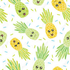 I hope you find nice background Cute Pineapple Faces Seamless Repeat Pattern Great For Tropical Royalty Free Cliparts Vectors And Stock Illustration Image 101404203