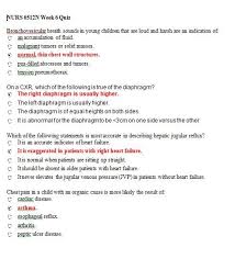 Nurs 6512n Week 6 Quiz Question With Answers What Is Positive This Or That Questions Breath Sounds