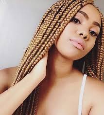 Blonde straight hair and braid or plait isolated on white. 23 Cool Blonde Box Braids Hairstyles To Try 10 Honey Blonde Box Box Braids Blonde Blondehair Blonde Box Braids Box Braids Hairstyles Box Braids Styling