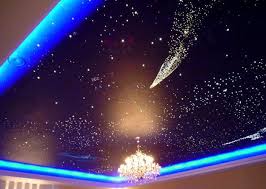 Color change star ceiling bedroom lamp fiber optic light wireless led. Mysterious Star Ceiling Designs Made With Stretch Ceiling Film And Led Lights