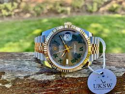 Discover more about rolex and wimbledon on the official rolex website. Rolex Datejust Ii Steel Gold 41mm Wimbledon Dial 126333 New Unused 2021 Uk Specialist Watches