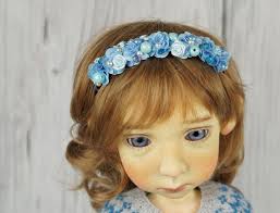 Blue Headband for Dolls Like BIG Stella by Connie Lowe