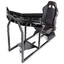 vevor racing simulator cockpit gta f with triple or single monitor stand silver frame with adjustable racing seat gaming ch racing wheel steering wheel shifter