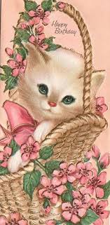 Unused Kitten Birthday Card Bq 31 Illustration De Chat Carte Postale Cartes Animaux