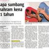 Pada 2019, bilangan kes sumbang mahram dituduh di mahkamah meningkat berbanding kes yang direkodkan pada tahun 2018. 1