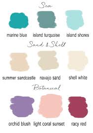 Don T Let Winter Get You Down Try Tropical Paint Colors Inspired By The Sea Sand And Flowers From Warm Paint Colors Blue Paint Swatches Sandy Paint Colors