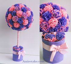 Baum Blumen Aus Krepppapier Blumen Selber Basteln Blumen Aus Krepppapier Krepppapier