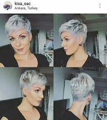 Kapsels Short Silver Hair Short Hair Styles Short Grey Hair