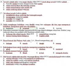 Soal Pat Akidah Akhlak Kelas Viii Semester Genap Mts K 13 Revisi Pendidikangratis Id