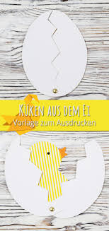 Ei schablonen zum ausdrucken : Kuken Aus Papier Basteln Fur Ostern Bastelanleitung Vorlage Talu De