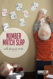 Super Simple Number Match Slap With Playing Cards Preschool Activities Numbers Preschool Number Games Preschool