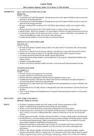 Real estate agency jobs london best agency in the word. Leasing Manager Resume Samples Velvet Jobs