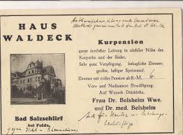 Haus Waldeck 1930 Speisesaal Haus Wald