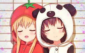 Download Wallpapers 4k Kyoko Toshino Yui Funami Manga Yuruyuri Artwork Toshino Kyoko Funami Yui Besthqwallpapers Com Yuri Anime Yui Kyoko