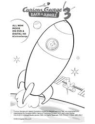 Pages outer space for adults download printable. Free Printable Curious George Rocket Ship Coloring Page Mama Likes This