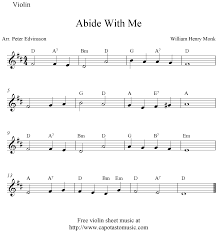 Professionally arranged by makingmusicfun.net staff. Free Printable Sheet Music Abide With Me Free Violin Sheet Music Notes