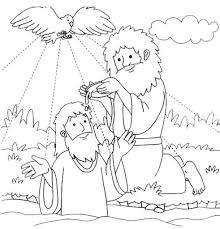 #684216 baptism of jesus coloring page #684236 Pin On Bible School Crafts