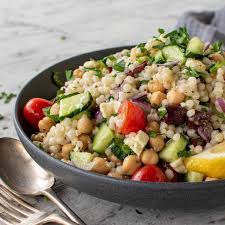 Moroccan prawns with fluffy couscous: Greek Couscous Salad In 20 Minutes Marcellina In Cucina