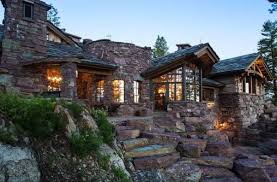 A Dreamy Montana Mountain Retreat Great Northern Lodge Stone Houses Lodge Architecture