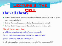 The three tenets to the cell theory are as. Lecture 3 The Cell The Cell Theory The Cell Theory States That Ppt Download