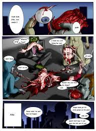 1girls ayaswan bisected blood brain brain fuck breasts  cannibalism comic cum cum in mouth cum on tongue cumshot death decapitation  disembowelment dismemberment english text exposed brain eye socket eyeball