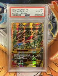 Check spelling or type a new query. Mavin Mega Rayquaza Ex 98 98 Ancient Origins Pokemon Card Psa 10