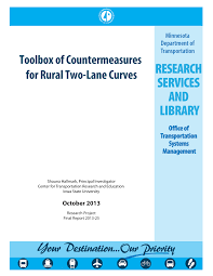 Pdf Toolbox Of Countermeasures For Rural Two Lane Curves