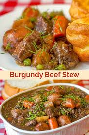 Burgundy Beef Stew Tender Slow Cooked Comfort Food Perfection Recipe Burgundy Beef Stew Recipes Stew Recipes