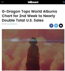 yg life g dragon tops american billboards world albums