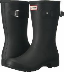 Details About Hunter Womens Original Tour Short Packable Rain Boots Black 8 M Us