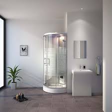 Hammam shower enclosure 90 x 90 x 220 cm Desineo white model