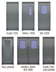 Industrial metal doors gray colors; Metal Door Wood Door Plastic Door Supplier Philippines