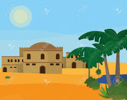 ✓ free for commercial use ✓ high quality images. Arab Desert Town In The Oasis Vector Illustration Graphic Design Royalty Free Cliparts Vectors And Stock Illustration Image 95414061