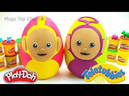 Learn Colors With Teletubbies Tinky Winky Lala Huge Play Doh Surprise Eggs Teletubbies For Kids Youtube Play Doh Learning Colors Teletubbies