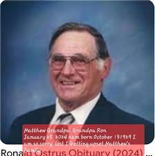 Ronald Everett Ostrus Obituary January 22, 2024