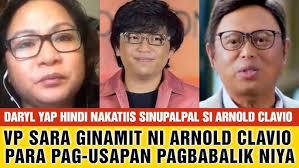 ARNOLD CLAVIO SINUPALPAL ni DARYL YAP! GINAMIT si VP SARA para PAG-USAPAN  ang PAGBABALIK sa TV