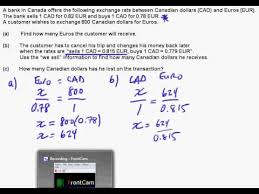 Ib Math Studies Currency Conversions Youtube