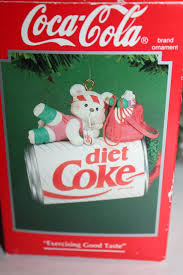 Coco Cola Ornament Enesco Diet Coke Can With Excerising Etsy Hand Painted Ornaments Branded Ornaments Ornaments