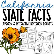 What are the 50 state flowers. California History Lapbook Project State Symbols Interactive Notebook Pocket